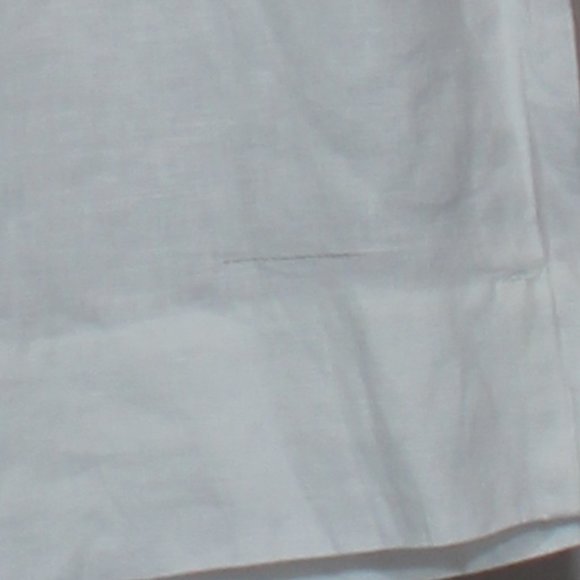 Grade&Gather 100% Linen white woman straight leg pant 4 pockets size Medium - Picture 9 of 9